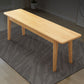 17.55-inch Height Solid Wood Bench Bedroom Rectangle Seating Bench 47"L x 12"W x 18"H Natural Clearhalo 'Benches' 'Chairs & Seating' 'furn' 'furn_benches' 'Furniture' 'Living Room Furniture' 6833645