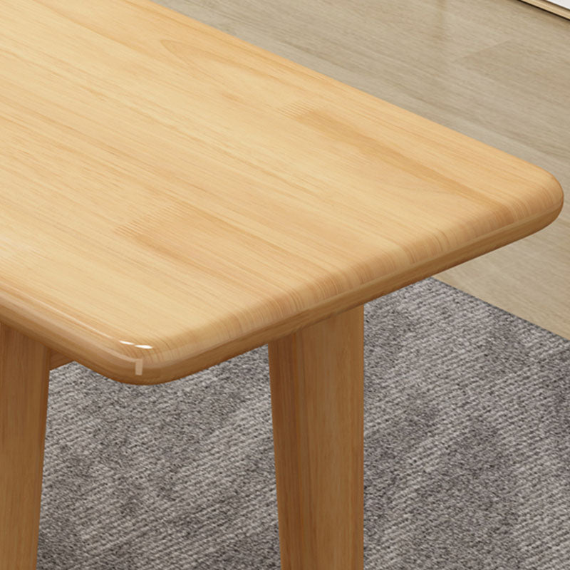 17.55-inch Height Solid Wood Bench Bedroom Rectangle Seating Bench Clearhalo 'Benches' 'Chairs & Seating' 'furn' 'furn_benches' 'Furniture' 'Living Room Furniture' 6833646