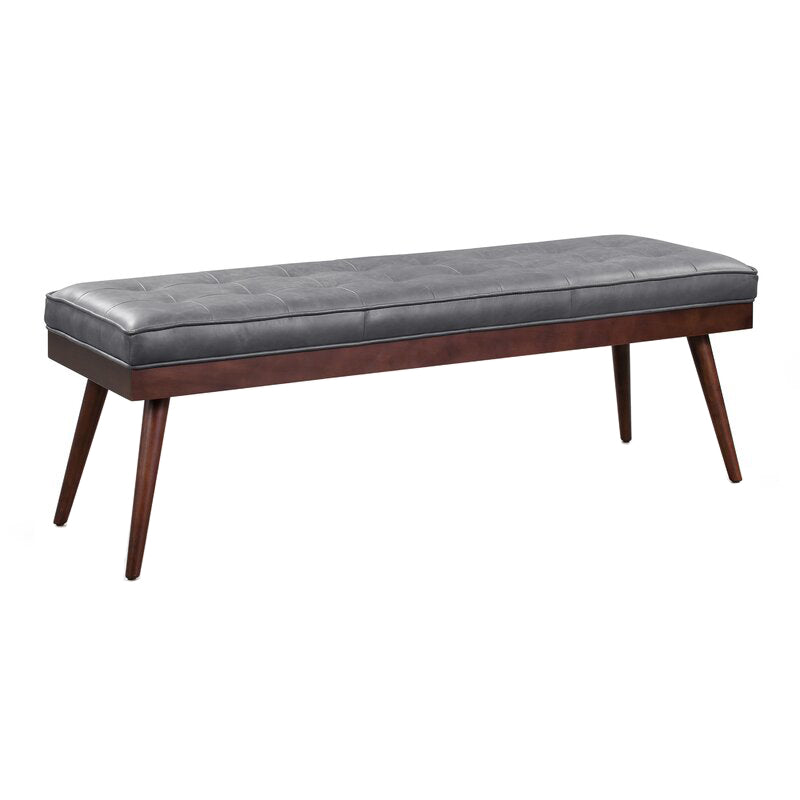 Contemporary Rectangle Upholstered Bench Bedroom Seating Bench with 4 Legs Clearhalo 'Benches' 'Chairs & Seating' 'furn' 'furn_benches' 'Furniture' 'Living Room Furniture' 6833663
