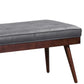 Contemporary Rectangle Upholstered Bench Bedroom Seating Bench with 4 Legs Clearhalo 'Benches' 'Chairs & Seating' 'furn' 'furn_benches' 'Furniture' 'Living Room Furniture' 6833666