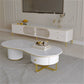 Soporte para TV Stone Media Console, soporte para TV con almacenamiento cerrado y cajones