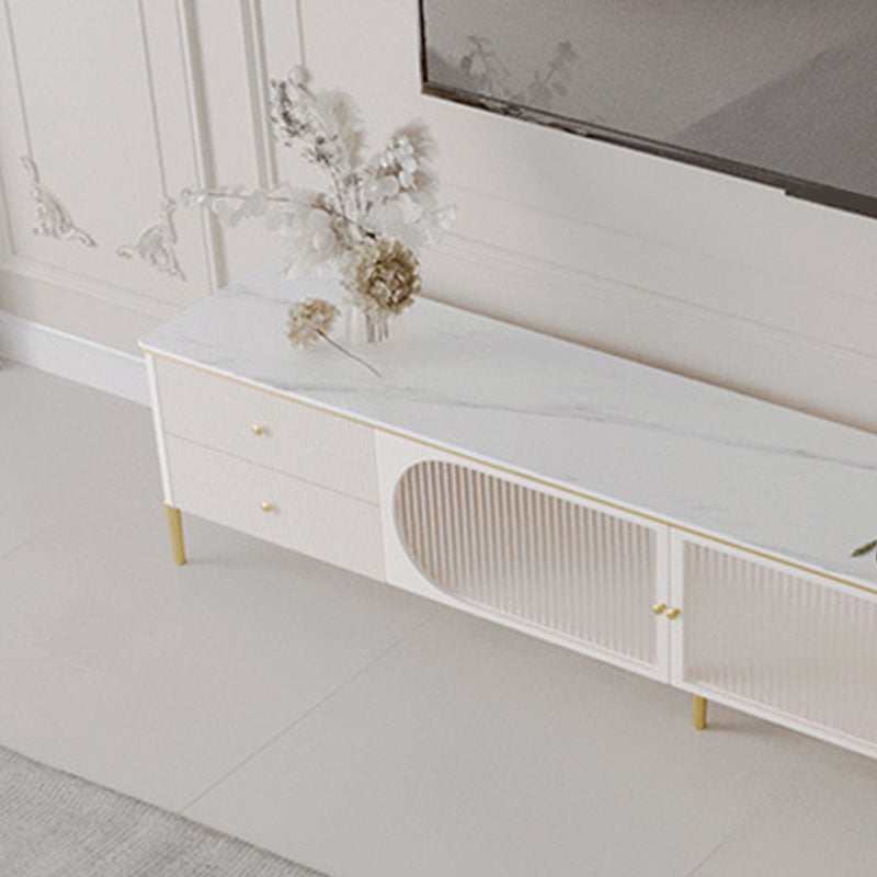 Soporte para TV Stone Media Console, soporte para TV con almacenamiento cerrado y cajones