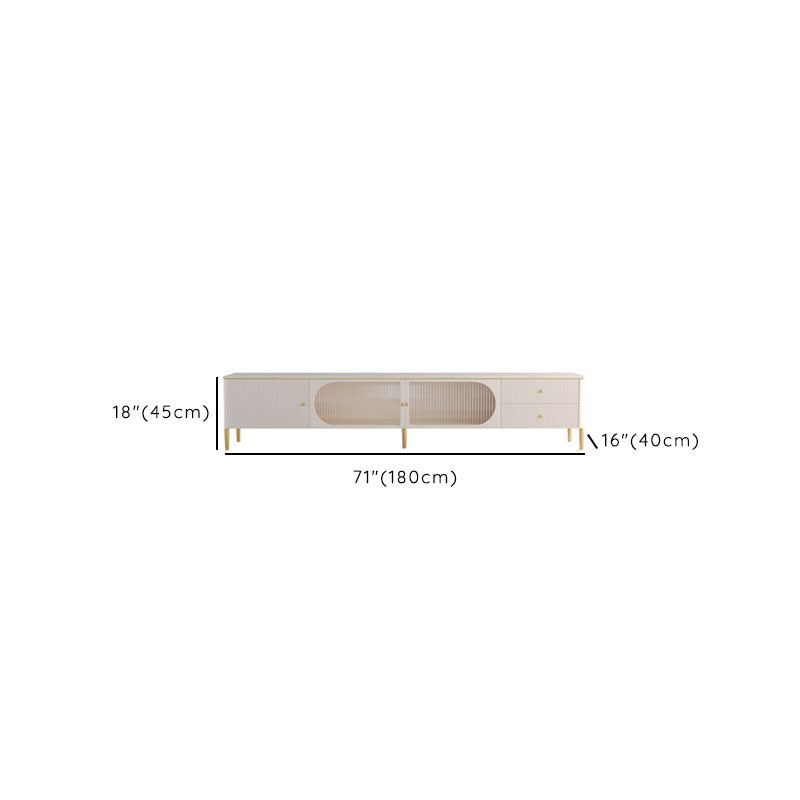 Soporte para TV Stone Media Console, soporte para TV con almacenamiento cerrado y cajones