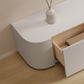 Houten tv-mediastandaard Moderne mediaconsole met lades