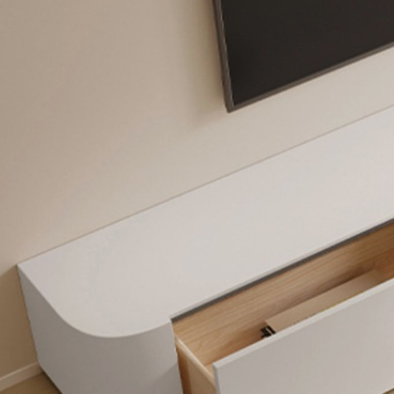 Houten tv-mediastandaard Moderne mediaconsole met lades