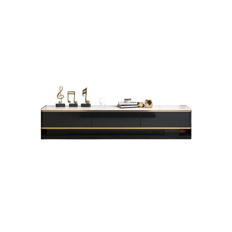 Enclosed Storage TV Media Stand Glam Media Console with Drawers Marble Clearhalo 'furn' 'furn_tv_stands_entertainment_centers' 'Furniture' 'Living Room Furniture' 'TV Stands & Entertainment Centers' 'TV Stands & Media Storage Furniture' 'tv_stands_entertainment_centers' 6837524