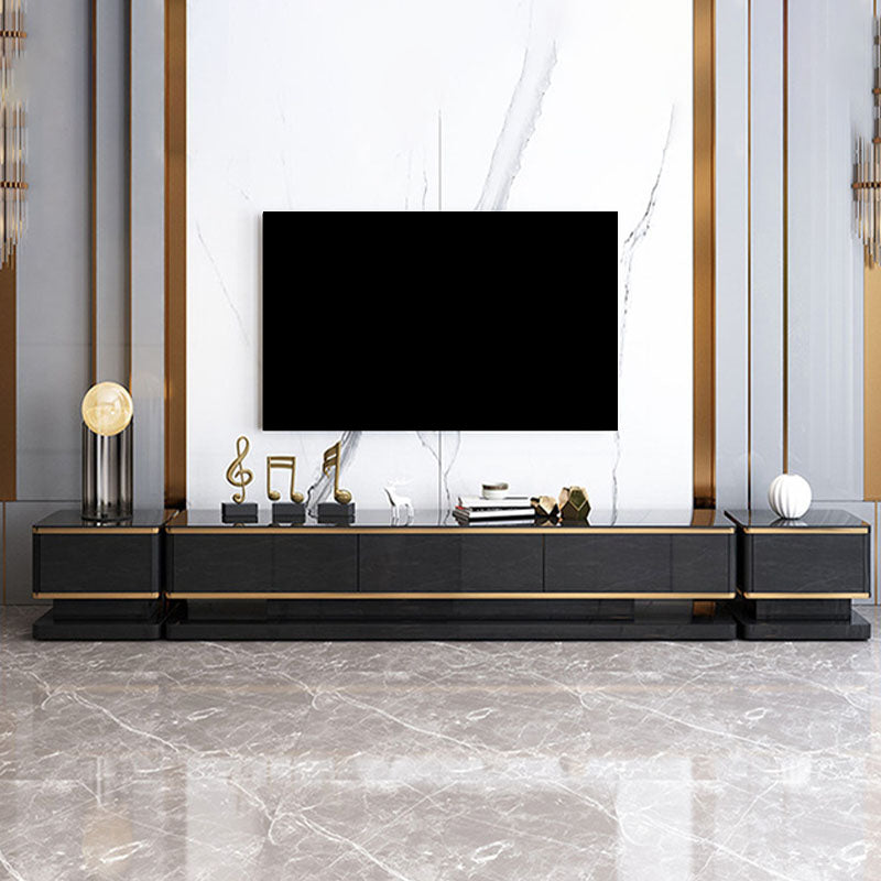 Enclosed Storage TV Media Stand Glam Media Console with Drawers Clearhalo 'furn' 'furn_tv_stands_entertainment_centers' 'Furniture' 'Living Room Furniture' 'TV Stands & Entertainment Centers' 'TV Stands & Media Storage Furniture' 'tv_stands_entertainment_centers' 6837527