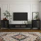 Enclosed Storage TV Media Stand Wooden Media Console with Drawers Clearhalo 'furn' 'furn_tv_stands_entertainment_centers' 'Furniture' 'Living Room Furniture' 'TV Stands & Entertainment Centers' 'TV Stands & Media Storage Furniture' 'tv_stands_entertainment_centers' 6837539