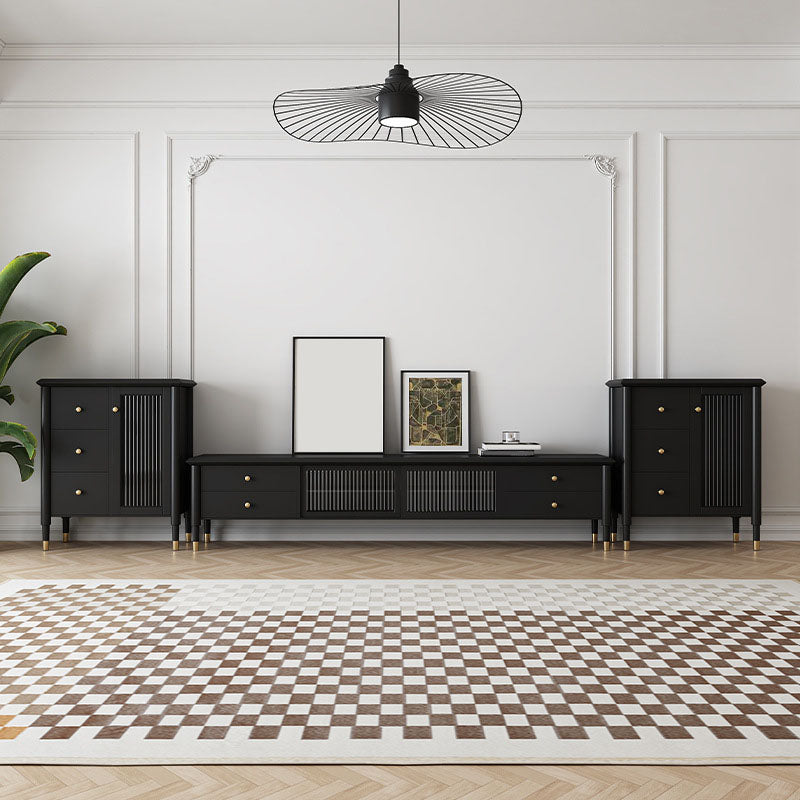 Enclosed Storage TV Media Stand Wooden Media Console with Drawers Clearhalo 'furn' 'furn_tv_stands_entertainment_centers' 'Furniture' 'Living Room Furniture' 'TV Stands & Entertainment Centers' 'TV Stands & Media Storage Furniture' 'tv_stands_entertainment_centers' 6837540