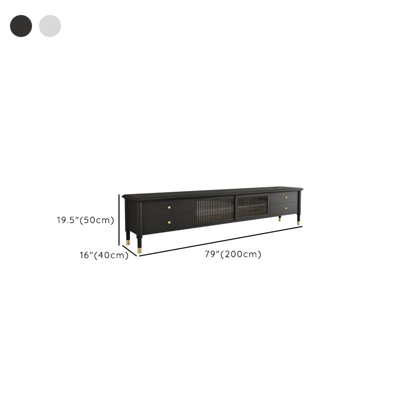 Enclosed Storage TV Media Stand Wooden Media Console with Drawers Clearhalo 'furn' 'furn_tv_stands_entertainment_centers' 'Furniture' 'Living Room Furniture' 'TV Stands & Entertainment Centers' 'TV Stands & Media Storage Furniture' 'tv_stands_entertainment_centers' 6837549