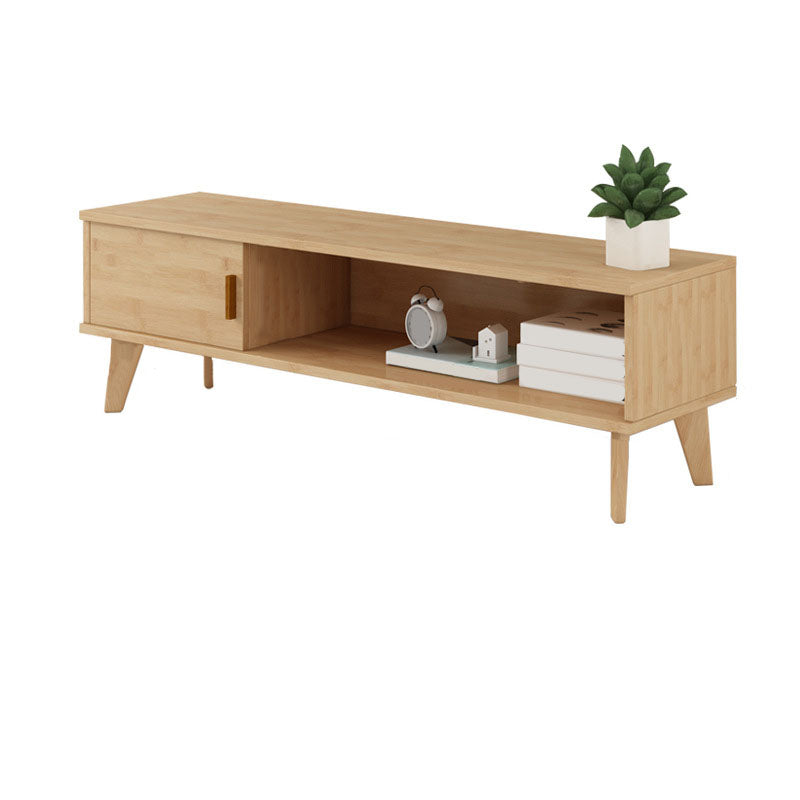 Contemporary TV Media Stand Wooden Media Console for Living Room Natural Clearhalo 'furn' 'furn_tv_stands_entertainment_centers' 'Furniture' 'Living Room Furniture' 'TV Stands & Entertainment Centers' 'TV Stands & Media Storage Furniture' 'tv_stands_entertainment_centers' 6837554