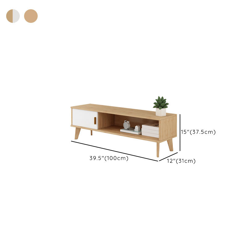 Contemporary TV Media Stand Wooden Media Console for Living Room Clearhalo 'furn' 'furn_tv_stands_entertainment_centers' 'Furniture' 'Living Room Furniture' 'TV Stands & Entertainment Centers' 'TV Stands & Media Storage Furniture' 'tv_stands_entertainment_centers' 6837562