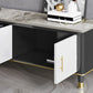 Support multimédia TV contemporain, console multimédia en pierre pour salon