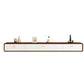 Wooden TV Media Stand Contemporary Media Console with 2 Drawers 71"L x 9.5"W x 8"H Walnut White Clearhalo 'furn' 'furn_tv_stands_entertainment_centers' 'Furniture' 'Living Room Furniture' 'TV Stands & Entertainment Centers' 'TV Stands & Media Storage Furniture' 'tv_stands_entertainment_centers' 6837589