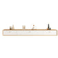 Wooden TV Media Stand Contemporary Media Console with 2 Drawers 71"L x 9.5"W x 8"H Natural Wood White Clearhalo 'furn' 'furn_tv_stands_entertainment_centers' 'Furniture' 'Living Room Furniture' 'TV Stands & Entertainment Centers' 'TV Stands & Media Storage Furniture' 'tv_stands_entertainment_centers' 6837595