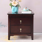 Drawer Storage Traditional Accent Table Nightstand Antique Finish Bed Nightstand