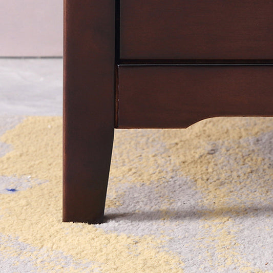 Schubladenspeicher traditioneller Akzenttisch Nachttisch antikes Finish -Bett Nachttisch