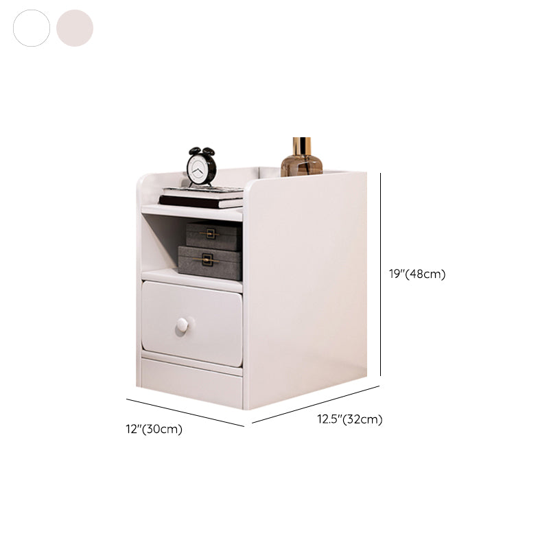 Cajón de la mesa de acento contemporáneo Cajón de almacenamiento de la cama de la cama de la cama