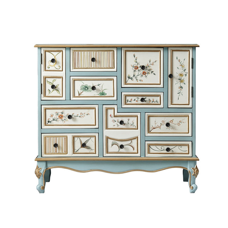 Amerikanische traditionelle Combo-Kommode aus Holz, Aufbewahrungstruhe für Schlafzimmer