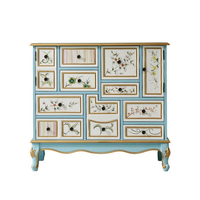 Amerikanische traditionelle Combo-Kommode aus Holz, Aufbewahrungstruhe für Schlafzimmer