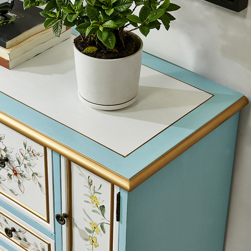 Amerikanische traditionelle Combo-Kommode aus Holz, Aufbewahrungstruhe für Schlafzimmer