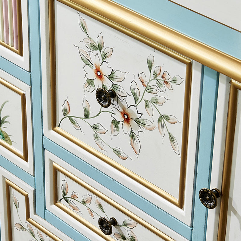 Amerikanische traditionelle Combo-Kommode aus Holz, Aufbewahrungstruhe für Schlafzimmer