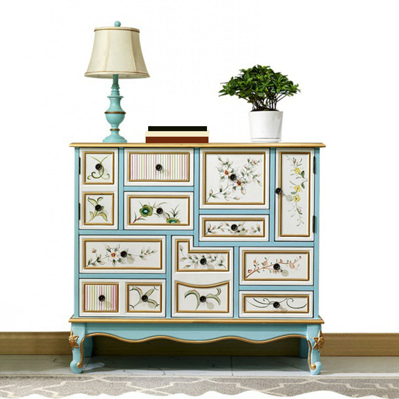 Amerikanische traditionelle Combo-Kommode aus Holz, Aufbewahrungstruhe für Schlafzimmer