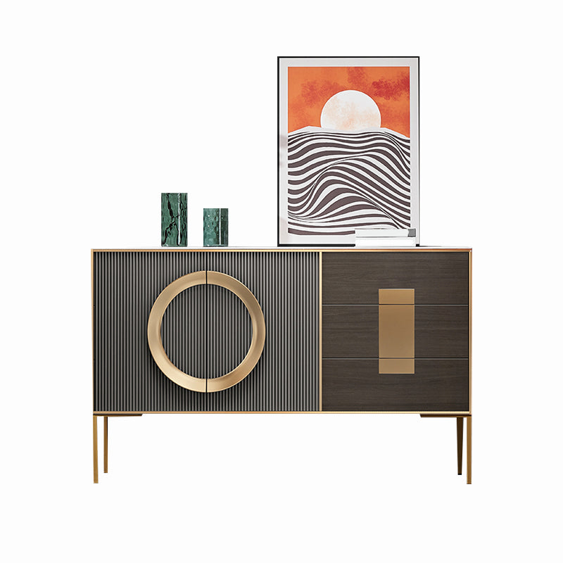 Klassiek Glam Combo-dressoir van eikenhout met opbergkast voor de slaapkamer