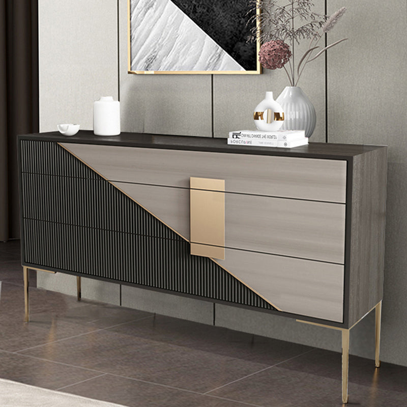 Klassiek Glam Combo-dressoir van eikenhout met opbergkast voor de slaapkamer