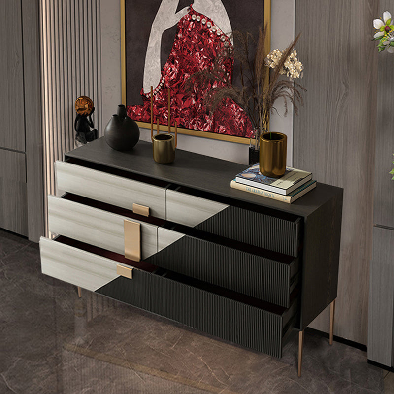 Klassiek Glam Combo-dressoir van eikenhout met opbergkast voor de slaapkamer