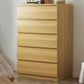 Contemporary Storage Chest Manufactured Wood Dresser , 15.6 Inch W 31.5"L x 16"W x 48"H Natural Clearhalo 'Bedroom Furniture' 'Dressers & Chests' 'dressers_chests' 'furn' 'furn_dressers_chests' 'Furniture' 6837777