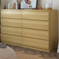 Contemporary Storage Chest Manufactured Wood Dresser , 15.6 Inch W 63"L x 15.7"W x 39.4"H Natural Clearhalo 'Bedroom Furniture' 'Dressers & Chests' 'dressers_chests' 'furn' 'furn_dressers_chests' 'Furniture' 6837781