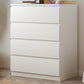 Contemporary Storage Chest Manufactured Wood Dresser , 15.6 Inch W 31"L x 16"W x 39"H White Clearhalo 'Bedroom Furniture' 'Dressers & Chests' 'dressers_chests' 'furn' 'furn_dressers_chests' 'Furniture' 6837796