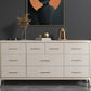 Classic Glam Double Dresser Birch Storage Chest with Drawers for Bedroom