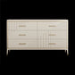 Classic Glam Double Dresser Birch Storage Chest with Drawers for Bedroom