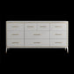 Classic Glam Double Dresser Birch Storage Chest with Drawers for Bedroom