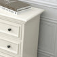 Traditional Storage Chest Solid Wood White Dresser , 23.33-inch Width