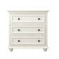 Traditional Storage Chest Solid Wood White Dresser , 23.33-inch Width