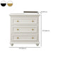 Traditional Storage Chest Solid Wood White Dresser , 23.33-inch Width
