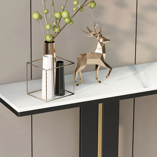 Tavolo console contemporanea rettangolare tavolo console di finitura antica in marmo