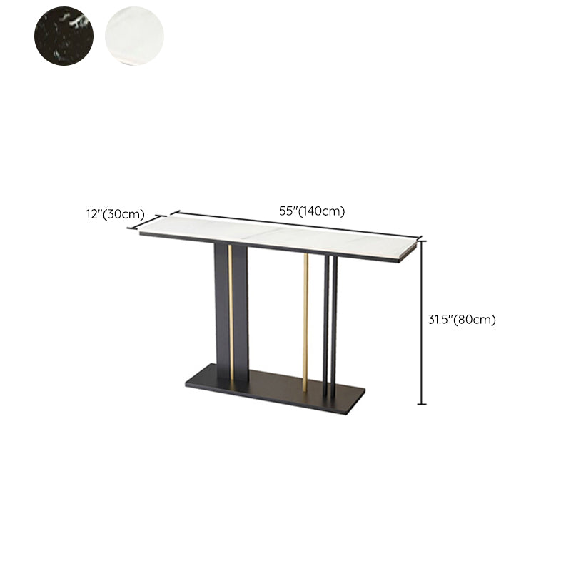 Tavolo console contemporanea rettangolare tavolo console di finitura antica in marmo