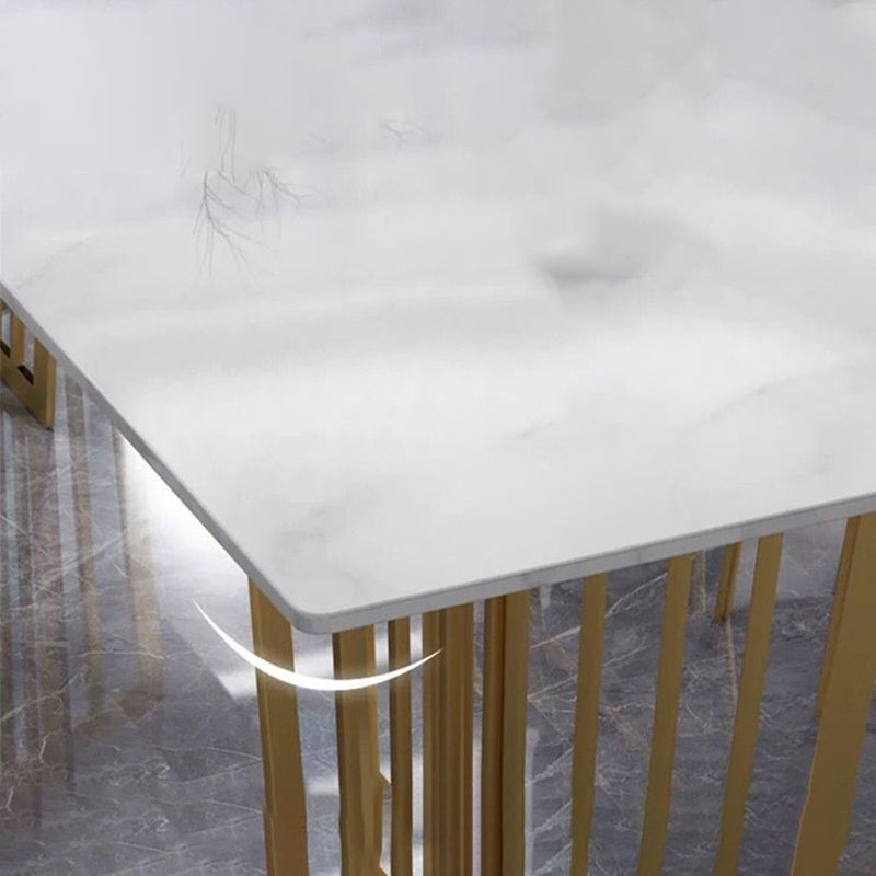 Bureau de bureau de forme rectangulaire Blanche d'écriture blanche pour le bureau