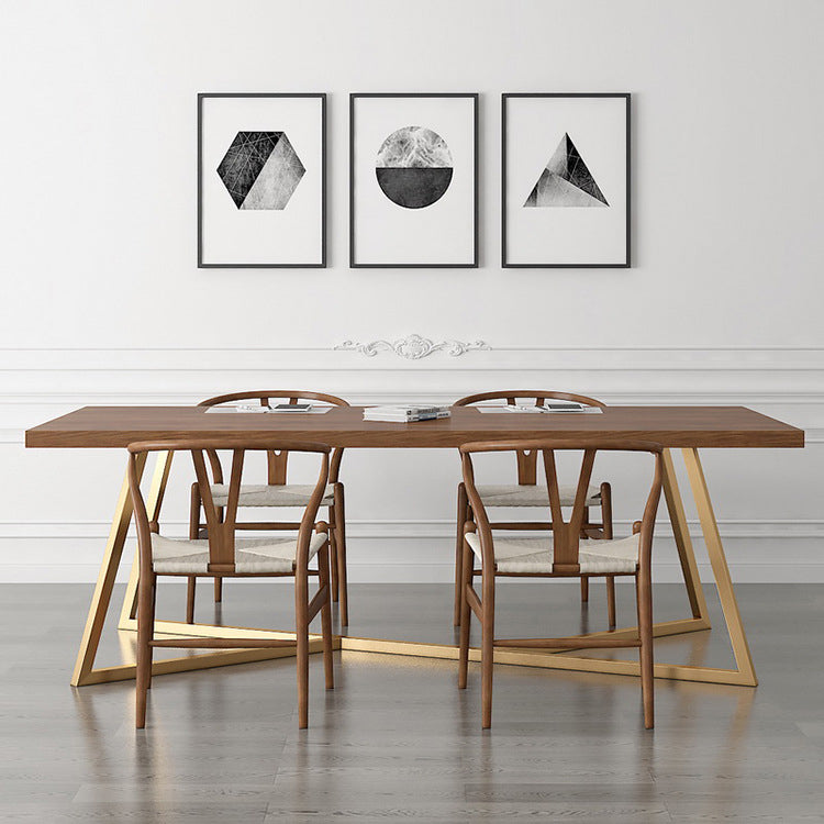 グラムオフィスデスクソリッドウッド長方形のライティングデスク、高さ29.53インチ