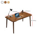 Solid Wood Office Desk Parsons Base 29.53" Tall Writing Desk Clearhalo 'furn' 'furn_office_desk' 'Furniture' 'Office Desks' 'Office Furniture' 'office_desk' 6838412