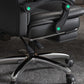 Silla giratoria de cuero moderna altura de asiento ajustable silla de oficina con ruedas
