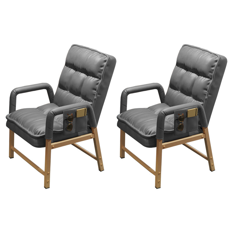 Eigentijdse vaste mantelstoel metaal verstelbare rughoogte bureau stoel