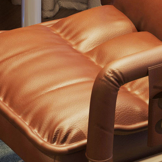 Silla de brazo fijo contemporáneo de metal altura de altura de altura de fondo ajustable