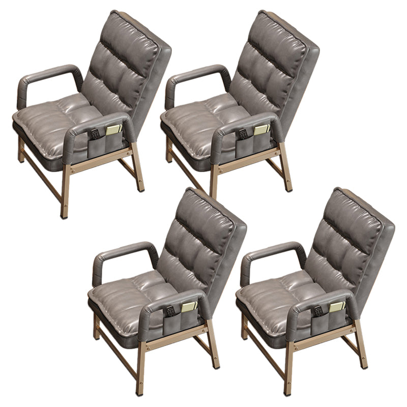 Eigentijdse vaste mantelstoel metaal verstelbare rughoogte bureau stoel