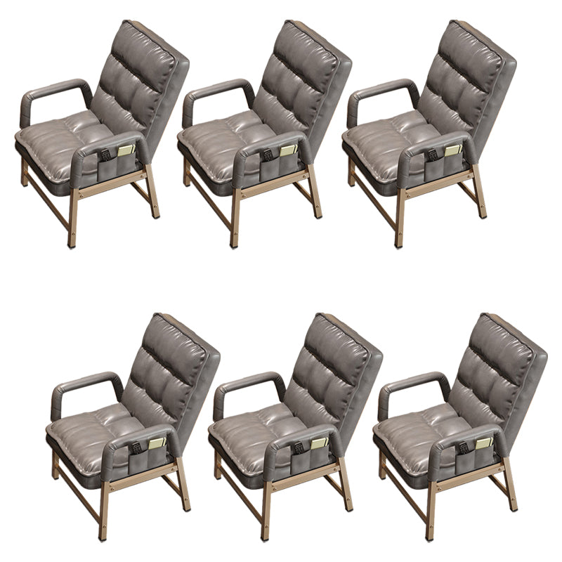 Eigentijdse vaste mantelstoel metaal verstelbare rughoogte bureau stoel