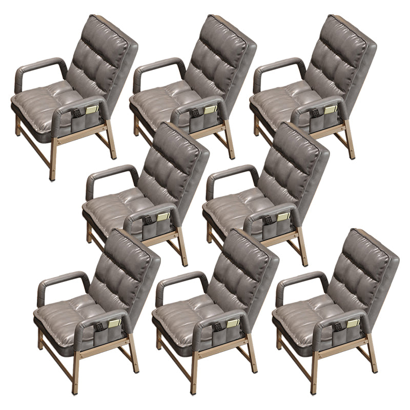 Eigentijdse vaste mantelstoel metaal verstelbare rughoogte bureau stoel